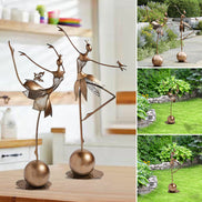 Charmantes Tanzendes Gartenmädchen – Magische Eleganz Für Ihren Außenbereich 2