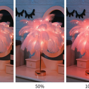 Plumina LED-Tischleuchte – Sanftes Licht Mit Stilvollem Federdesign