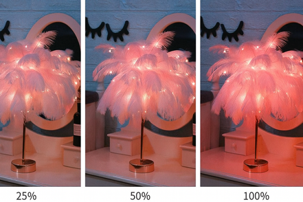 Plumina LED-Tischleuchte – Sanftes Licht Mit Stilvollem Federdesign