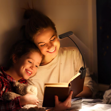 ClipGlow LED-Leselampe für Buch – Flexibles Licht Am Bett 1
