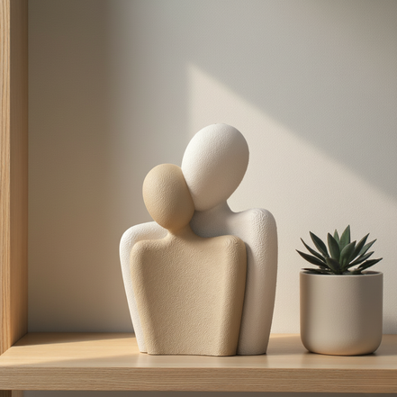 DUORIA Skulptur Statuesque Zweisamkeit – Ausdruck Von Liebe Und Nähe 3
