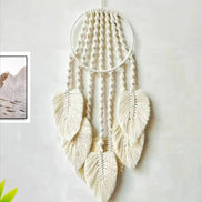 Feather Dreams Makramee-Wandbehang – Stilvolle Handgefertigte Bohème-Dekoration 2