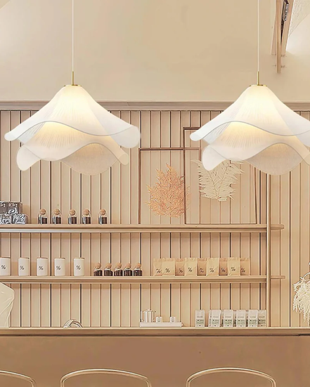 Flush Mount Ceiling Light Wave Textile – Elegant Design for Cozy Ambiance 1