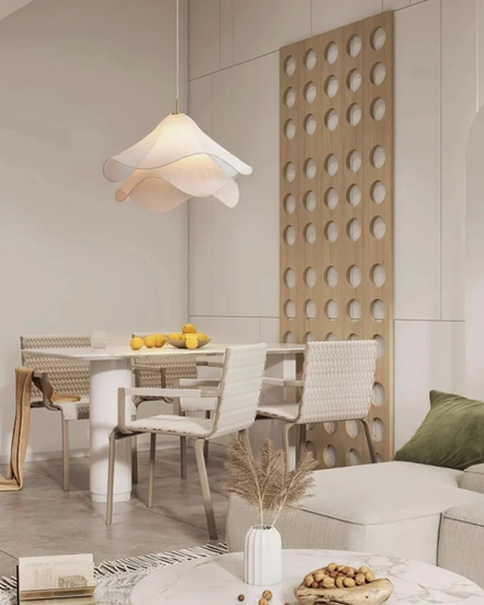 Flush Mount Ceiling Light Wave Textile – Elegant Design for Cozy Ambiance 4