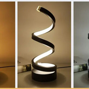 Zenvira Tischleuchte mit Spiraldesign und dimmbarer LED-Beleuchtung