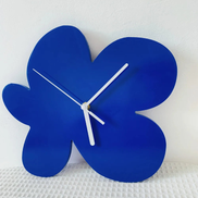 Geometrische Wanduhr Holz Blau – Stilvolles Design für Ihr Zuhause 4