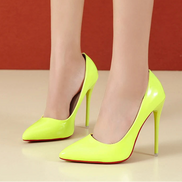 Lurevia Damen Pumps mit spitzer Form und 12 cm Absatz