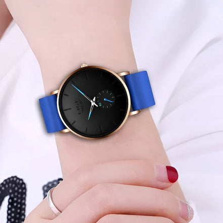 Liora Damen Armbanduhr mit roségoldfarbener Oberfläche und Edelstahlarmband