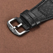 Quarz-Armbanduhr mit zwei Zeitzonen und PU-Armband – Chronexa