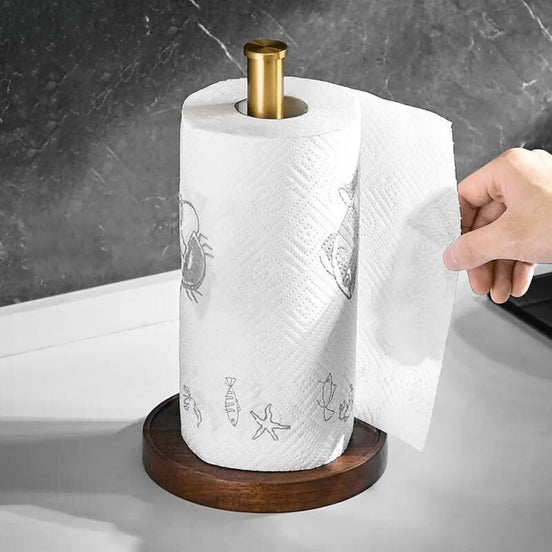 Handgefertigter Papierhandtuchhalter Walnussholz – Stilvolles Accessoire Für Ihre Küche 1