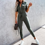 Carvona Overall – Damen Jumpsuit mit Gürtel, Cargo-Stil und verstellbarer Passform