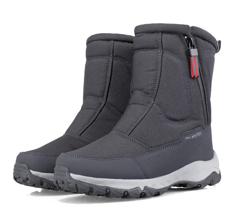 Unisex Winterstiefel mit Plüschfutter und Profilsohle – Alvorn