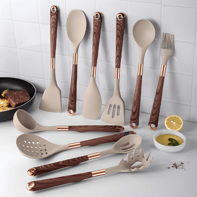 Hitzebeständiges Silikonküchenutensilien Set – Effizientes Kochen Mit Stil 0