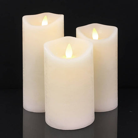 LED-Blockkerze Rustik Paraffin – Gemütliches Licht Für Sichere Nächte 13