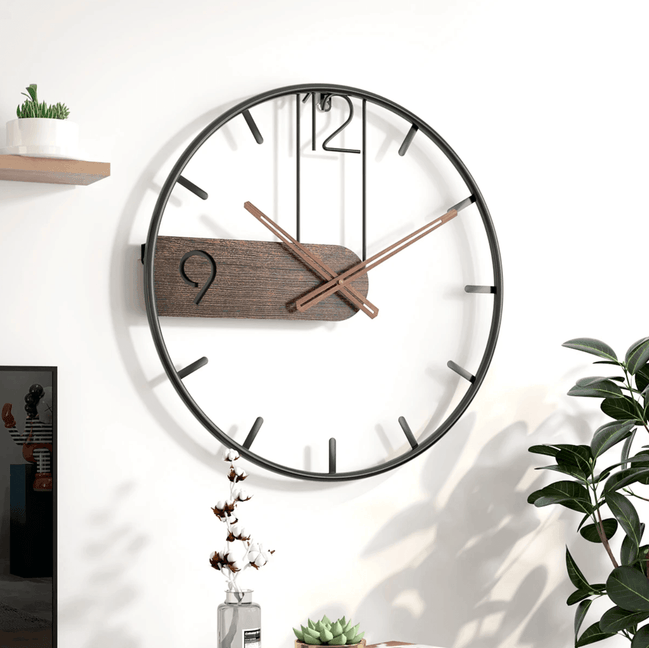**Large Wall Clock Fusion Clock – Modern Elegance for Any Space** 0