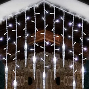 LumaSnow 4M LED-Schneeflocken-Vorhangbeleuchtung – Winterliche Atmosphäre Für Ihr Zuhause 0