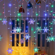LumaSnow 4M LED-Schneeflocken-Vorhangbeleuchtung – Winterliche Atmosphäre Für Ihr Zuhause 10