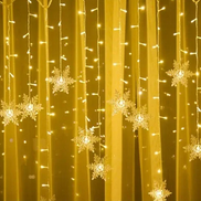 LumaSnow 4M LED-Schneeflocken-Vorhangbeleuchtung – Winterliche Atmosphäre Für Ihr Zuhause 11