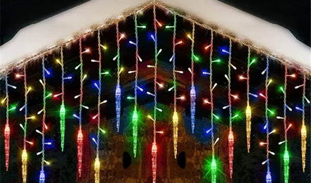 LumaSnow 4M LED-Schneeflocken-Vorhangbeleuchtung – Winterliche Atmosphäre Für Ihr Zuhause 12