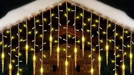 LumaSnow 4M LED-Schneeflocken-Vorhangbeleuchtung – Winterliche Atmosphäre Für Ihr Zuhause 13