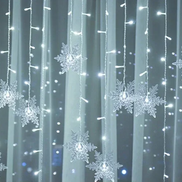 LumaSnow 4M LED-Schneeflocken-Vorhangbeleuchtung – Winterliche Atmosphäre Für Ihr Zuhause 9