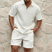 Solviero Herren 2-teiliges Set mit T-Shirt und Shorts