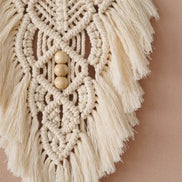 **Makramee Blatt Wandteppich aus Baumwolle** – Ein Hauch von Bohème-Charme für Ihr Zuhause 7