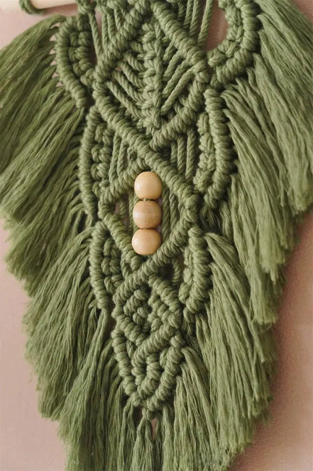 **Makramee Blatt Wandteppich aus Baumwolle** – Ein Hauch von Bohème-Charme für Ihr Zuhause 8