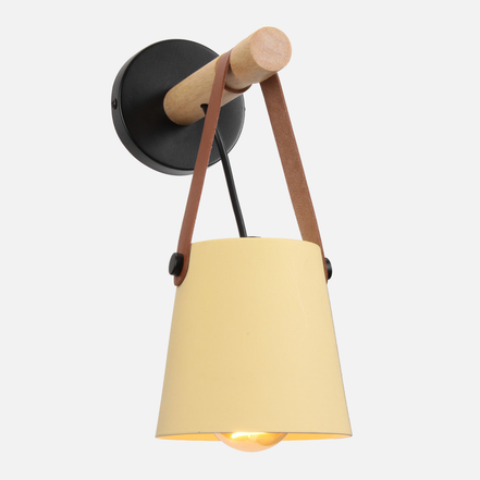 Moderne Wandlampe Holz Mit Lederriemen – Elegantes Licht Für Ihr Zuhause 13