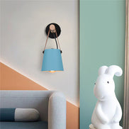 Moderne Wandlampe Holz Mit Lederriemen – Elegantes Licht Für Ihr Zuhause 2