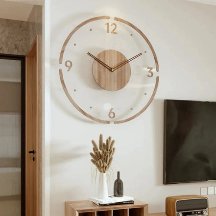 **Nordic Glass Wall Clock Yara – Minimalist Elegance for Every Space** 0