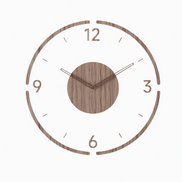 **Nordic Glass Wall Clock Yara – Minimalist Elegance for Every Space** 1