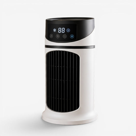 Tragbarer USB Luftkühler mit LED-Display und Fernbedienung – CoolBreeze