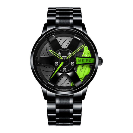 watches : Elegant Racecar Watch™ | Waar tijd wordt gewaardeerd in Groen Stijl 2 van Pantino
