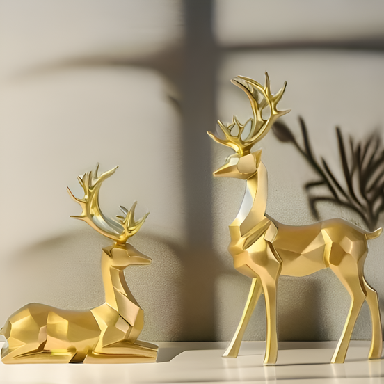 Rentier Figurenset – Magische Eleganz Für Ihre Festliche Dekoration 1