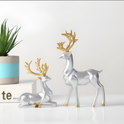 Rentier Figurenset – Magische Eleganz Für Ihre Festliche Dekoration 8