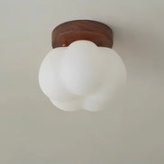 Rustikale Vintage-Deckenlampe Aus Glas Und Holz – Warmes Licht Für Gemütliche Räume 7