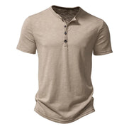 Velano Henley T-Shirt kurzarm mit Knopfleiste und bequemer Passform für den Alltag