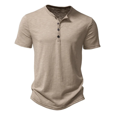 Velano Henley T-Shirt kurzarm mit Knopfleiste und bequemer Passform für den Alltag
