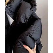 Damen Winterjacke mit Kapuze und Reißverschluss – Calyra