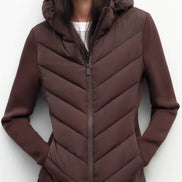 Elegante Damen Steppjacke mit Kapuze – Mireva