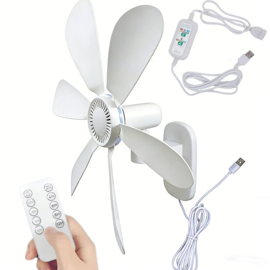 USB-Wandventilator mit Fernbedienung und Timer – AeroLinea