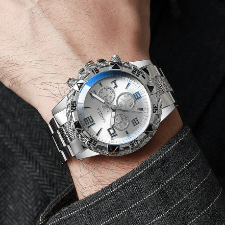 Steelmark Classic Watch – Quarz-Armbanduhr mit Edelstahlarmband