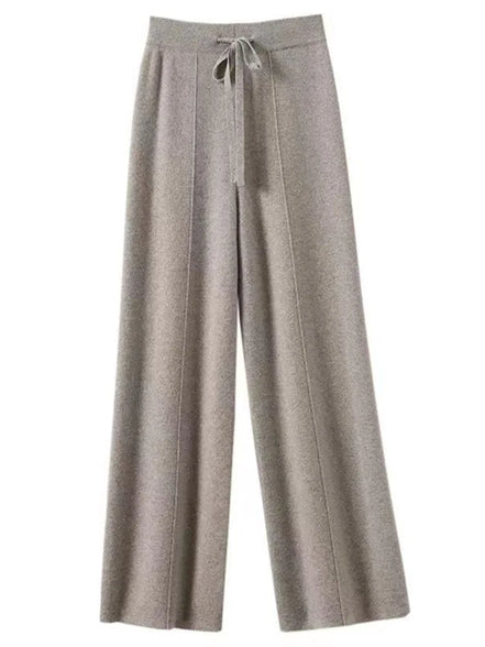 Veloria Wollhose – Hoch taillierte Strickhose