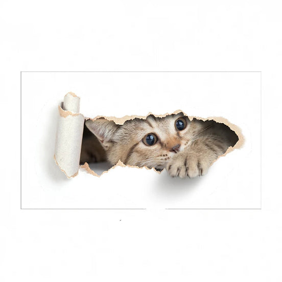 Toiletten-Aufkleber mit Katzenmotiv aus PVC