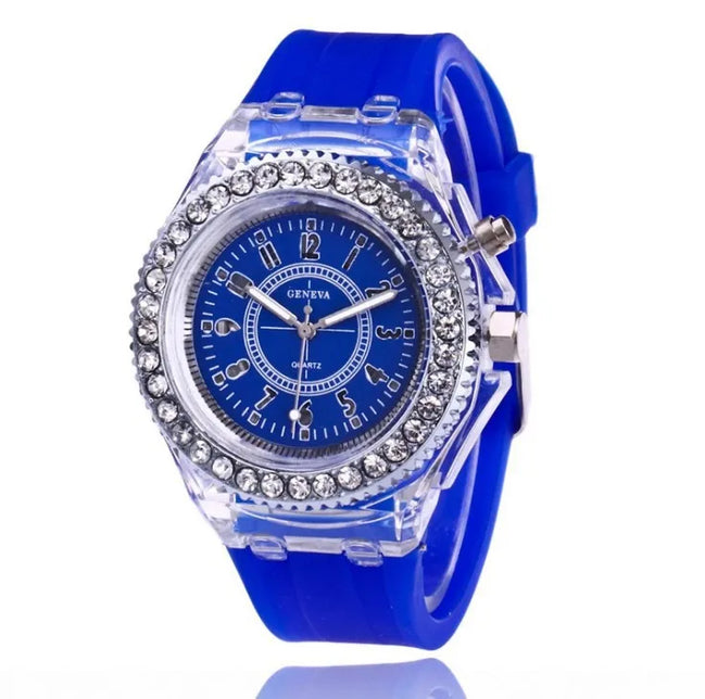 GlowSpark LED Watch – Armbanduhr mit Lichtfunktion und Silikonarmband