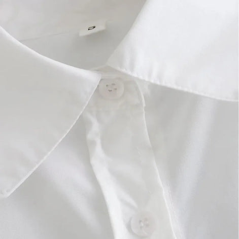 Eloria Damen Cropped Bluse mit Knopfleiste