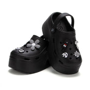 Florenza Damen Plateau Sandalen mit Geschlossener Zehenpartie und Fersenriemen
