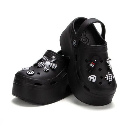 Florenza Damen Plateau Sandalen mit Geschlossener Zehenpartie und Fersenriemen