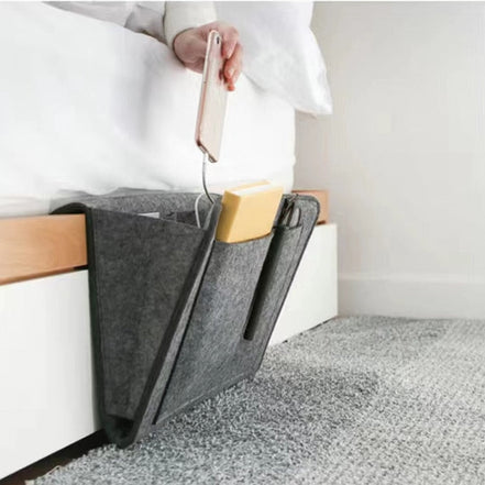 Hängende Aufbewahrungstasche aus Filz für Bett, Sofa und Schreibtisch